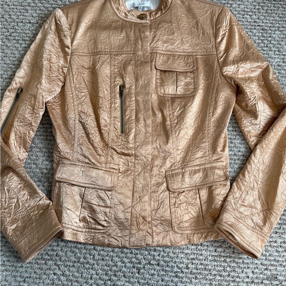 Cache Women's Gold/Tan metallic  Jacket